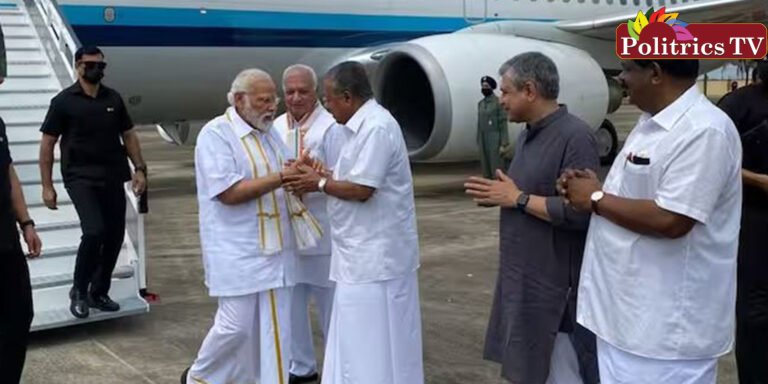 கேரளா வந்தடைந்த பிரதமர் மோடியை வரவேற்ற முதல்வர் பினராயி விஜயன்!