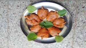 Patties can be made using oami leaves which are very beneficial for the body. Adults and children love these patties.