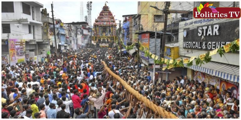 அறுந்த நெல்லையப்பர் தேர் வடம்.. அமைச்சர் ராஜினாமா செய்ய, இந்து முன்னணி போர்க்கொடி !